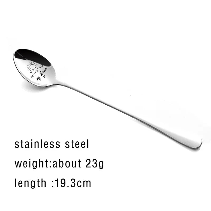 Valentines Day Gift Stainless Steel Milk Coffee Spoons Gift