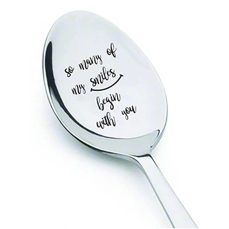Valentines Day Gift Stainless Steel Milk Coffee Spoons Gift