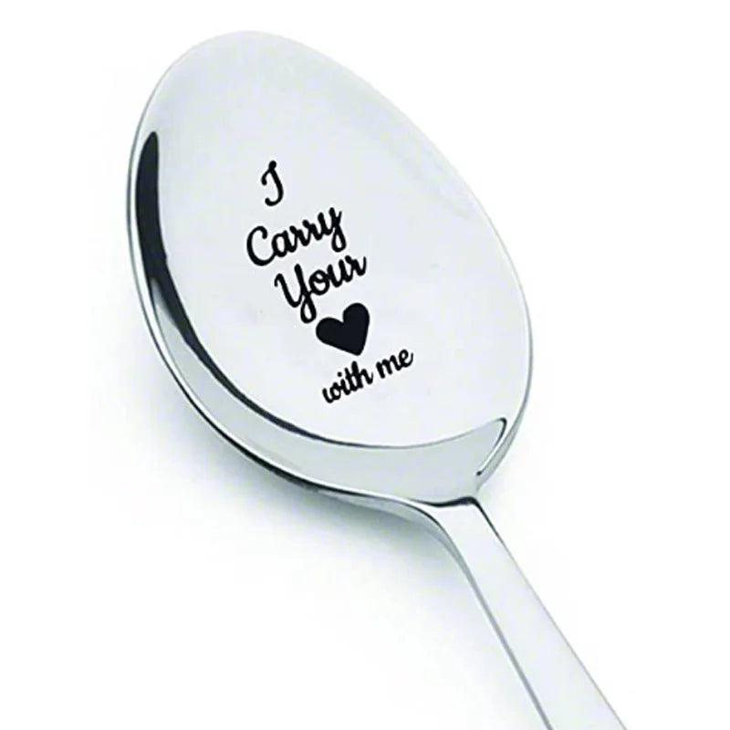 Valentines Day Gift Stainless Steel Milk Coffee Spoons Gift