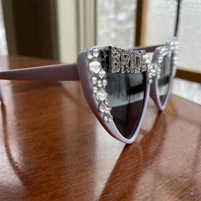 Rhinestone Bride To Be Sunglasses Bridal Shower Decoration