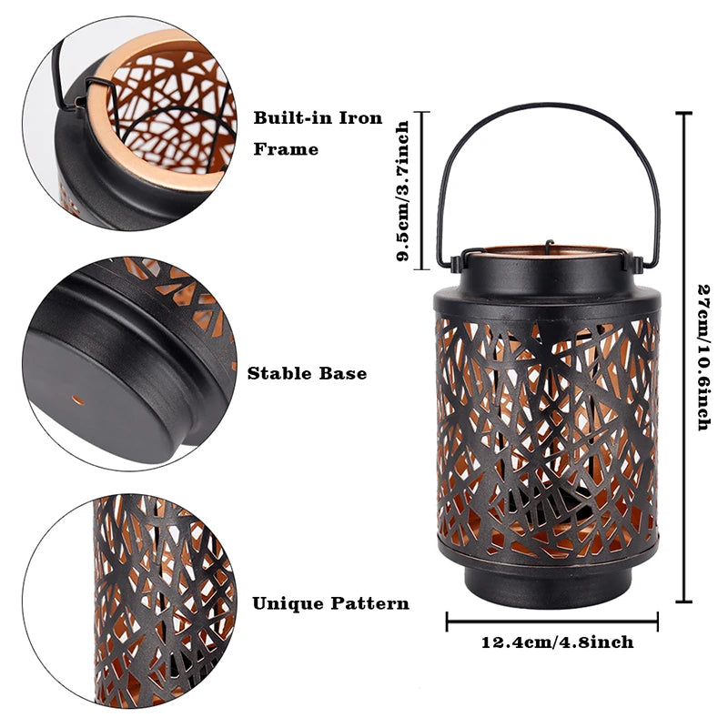 Irregular Pattern Candle Holder Metal Hanging Holders