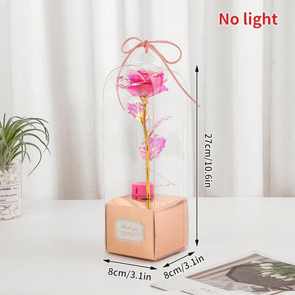 Artificial Flowers Creative Valentine's Day LED Galaxy Rose