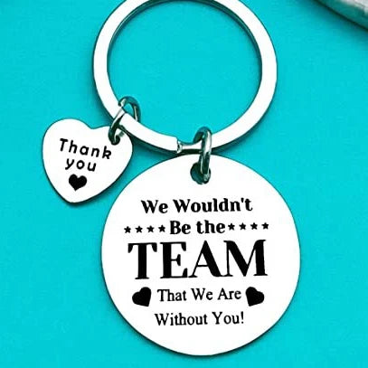 Stainless Steel Keychain With Love Message