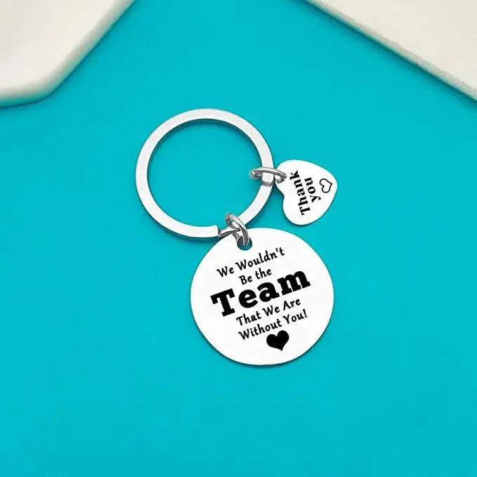 Stainless Steel Keychain With Love Message