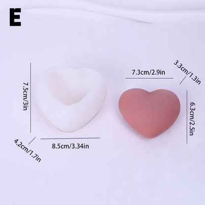 3D Heart Shape Candle Molds Hand Holding Silicone for Valentine's Day