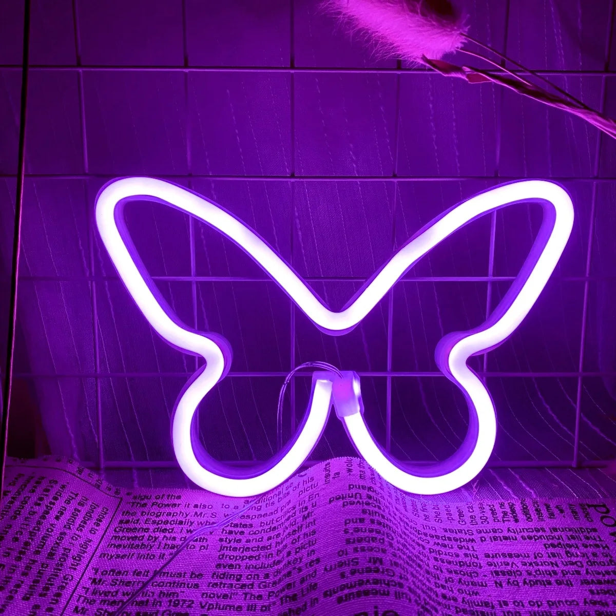 Butterfly Love LED Neon Light USB/Battery Powered Christmas Gift