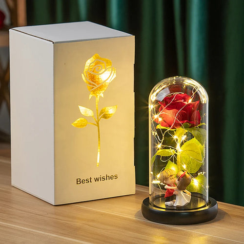 Artificial Flowers Creative Valentine's Day LED Galaxy Rose