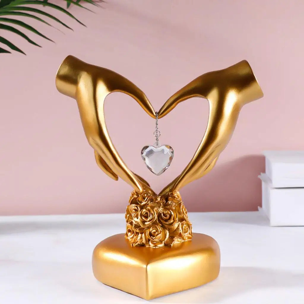 Nordic Style Heart Hand Gesture Sculpture