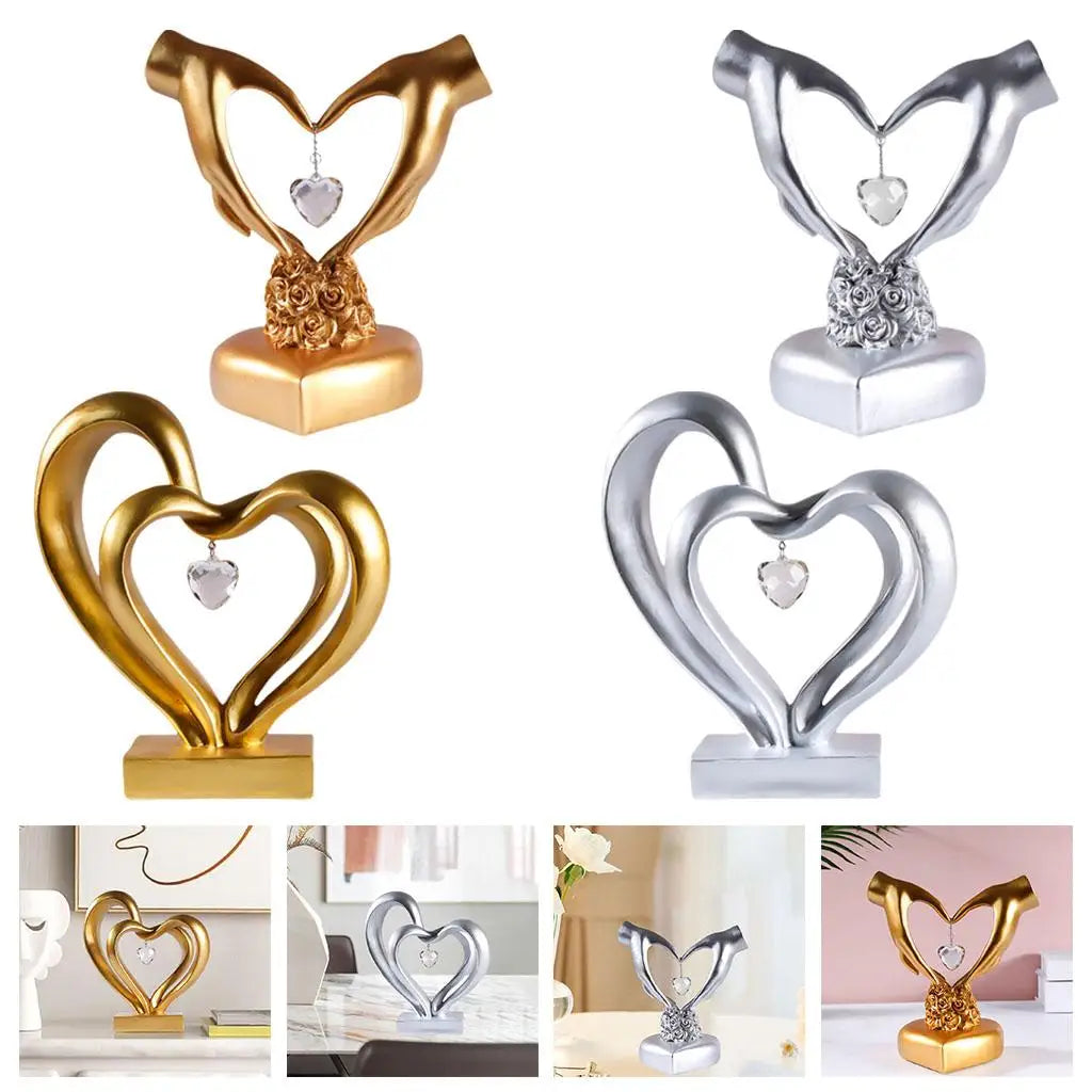 Nordic Style Heart Hand Gesture Sculpture