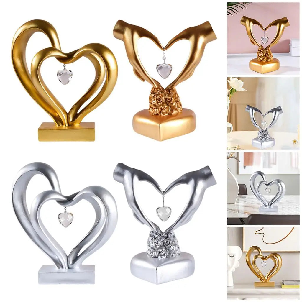 Nordic Style Heart Hand Gesture Sculpture