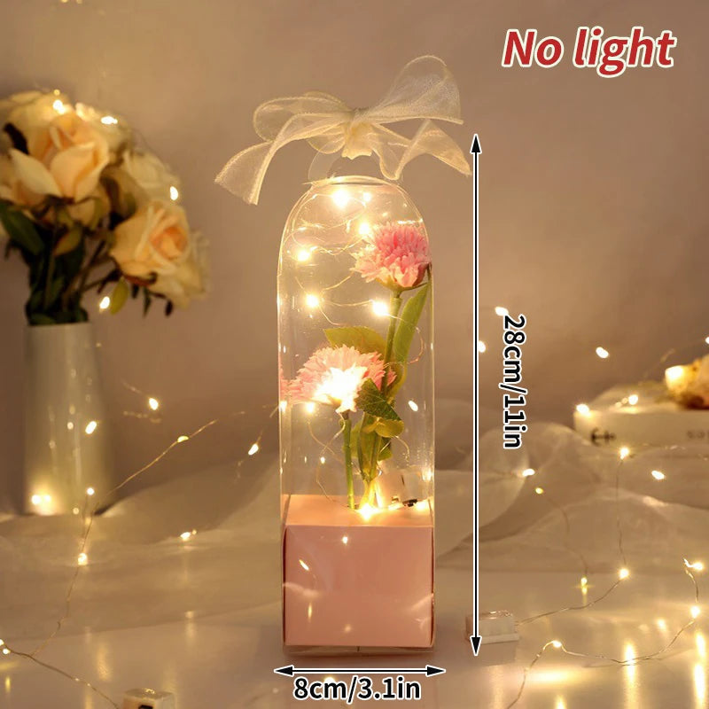 Artificial Flowers Creative Valentine's Day LED Galaxy Rose