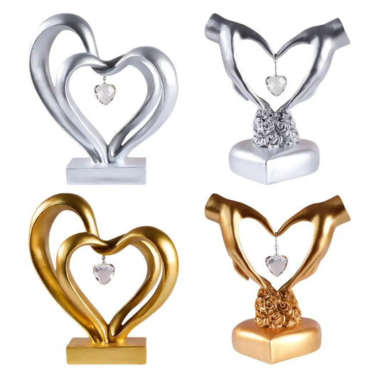 Nordic Style Heart Hand Gesture Sculpture