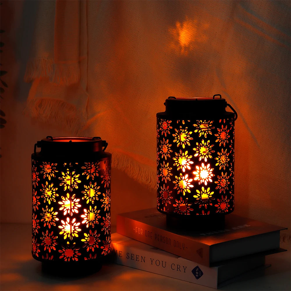 Irregular Pattern Candle Holder Metal Hanging Holders