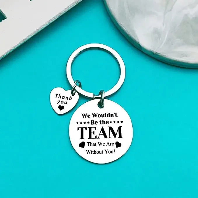 Stainless Steel Keychain With Love Message